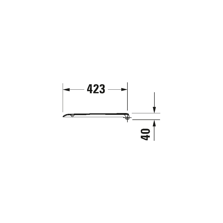 Duravit 67390099 - WC sedátko SoftClose D-CODE 35 x 43,8 cm biele