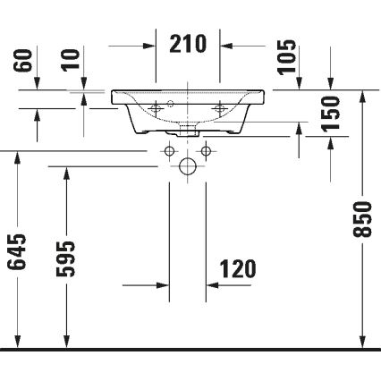 Duravit 742500000 - Závesné umývadlo D-NEO 50x40 cm keramika/lesklá biela