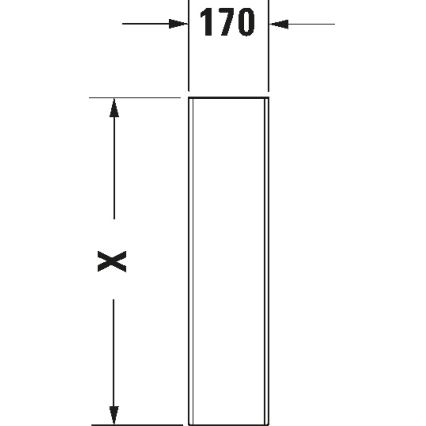 Duravit 8632700002 - Kryt sifónu D-CODE 70,5x19 cm keramika/lesklá biela