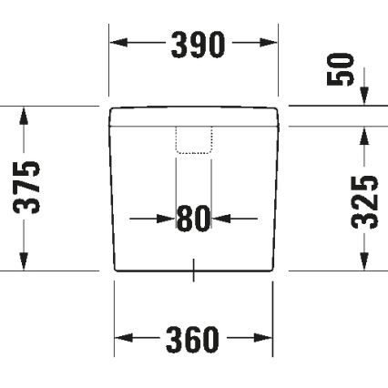 Duravit 927000004 - Splachovacia nádržka pre WC D-CODE 6/3l keramika/biela