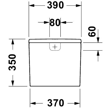 Duravit 9530000852 - Splachovacia nádržka pre WC D-CODE 4,5/3l keramika/biela