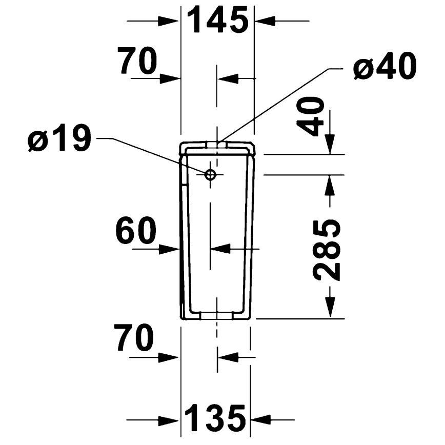 Duravit 9530000852 - Splachovacia nádržka pre WC D-CODE 4,5/3l keramika/biela