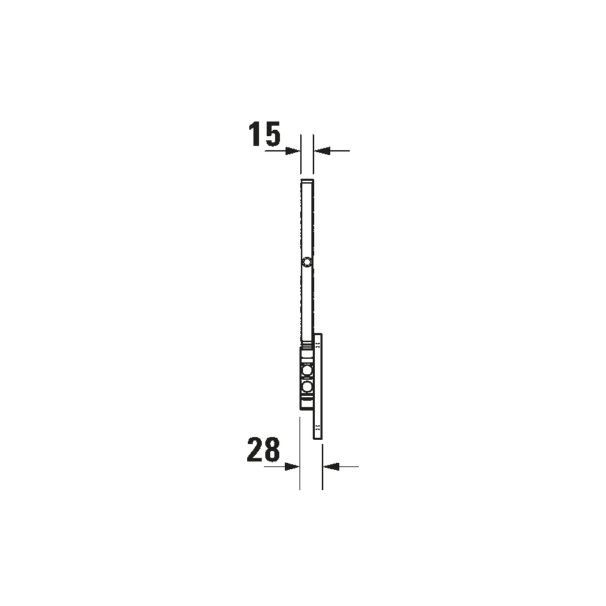 Duravit 99121000 - Nástenné kozmetické zrkadlo D-CODE, lesklý chróm