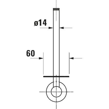 Duravit 99154600 - Držiak toaletného papiera D-CODE matná čierna