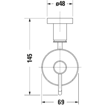 Duravit 99161000 -Nástenný dávkovač mydla D-CODE 390 ml mliečne sklo/lesklý chróm