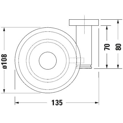 Duravit 99174600 - Nástenná mydelnička D-CODE ľavá matná čierna