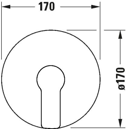 Duravit DC4210010010 - Sprchová batéria pre podomietkovú inštaláciu D-CODE, lesklý chróm