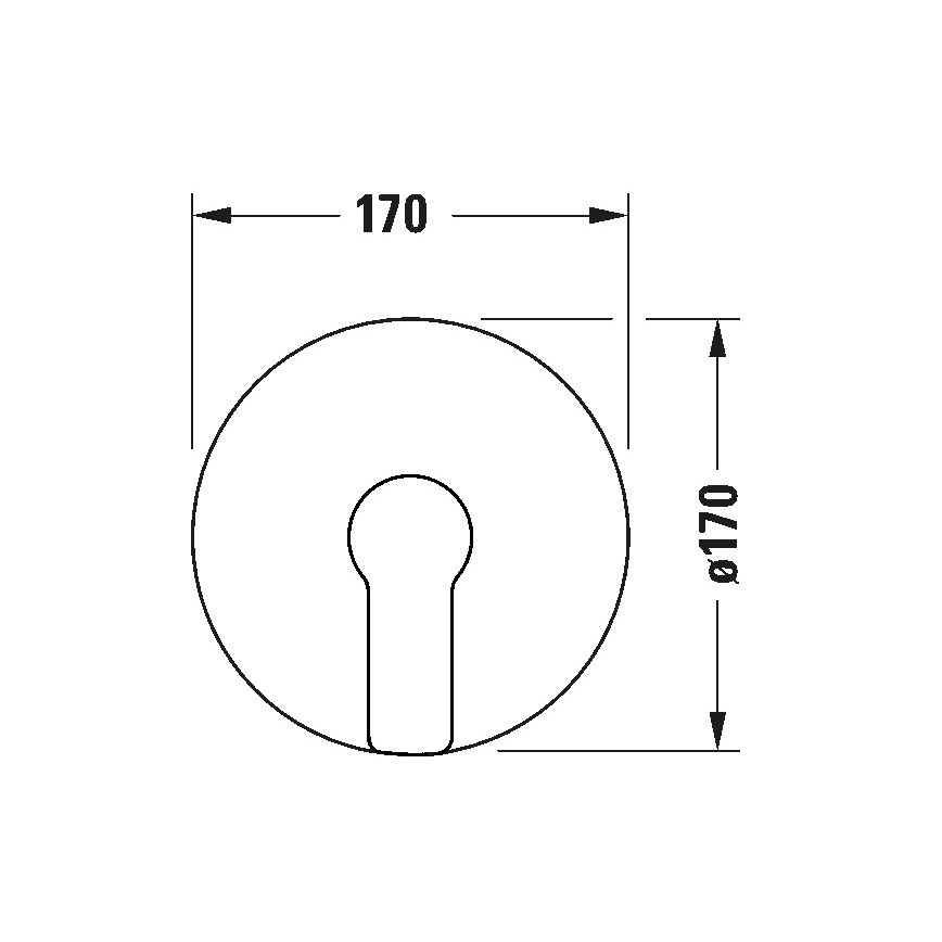 Duravit DC4210010010 - Sprchová batéria pre podomietkovú inštaláciu D-CODE, lesklý chróm