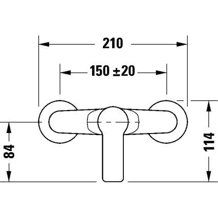 Duravit DC4230001046 - Sprchová batéria D-CODE matná čierna