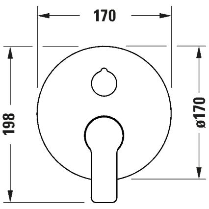 Duravit DC5210012046 - Vaňová batéria pre podomietkovú inštaláciu D-CODE matná čierna