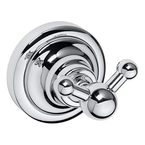 Dvojitý háčik 6,5x6,5 cm strieborný