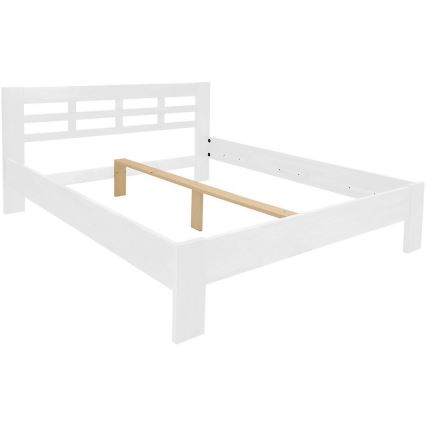 Dvojlôžková posteľ z masívu ANGELA 180x200 cm biela