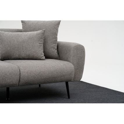 Dvojmiestná pohovka PISA svetlosivá