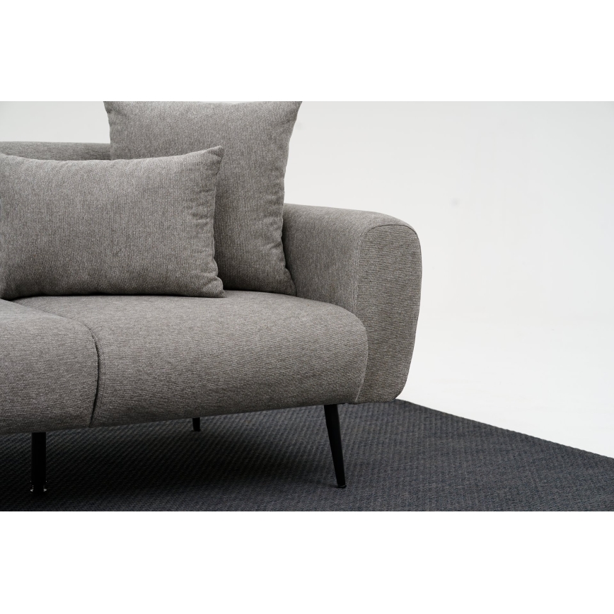 Dvojmiestná pohovka PISA svetlosivá