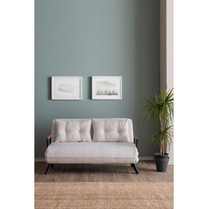 Dvojmiestná rozkladacia pohovka QIRA biela