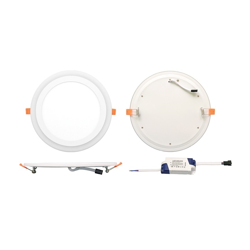 LED Podhľadové svietidlo DUO LED/6W/230V + LED/3W