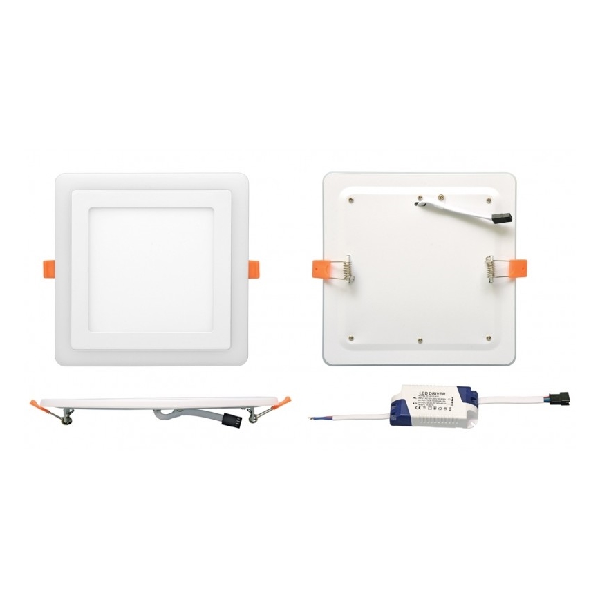 LED Podhľadové svietidlo DUO LED/12W/230V + LED/4W