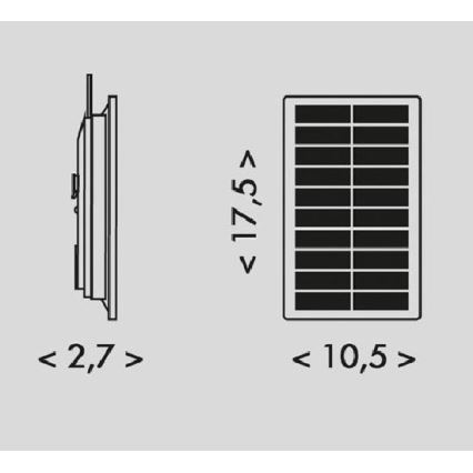 LED Solárny pásik 3,7V 2400 mAh 5 m IP65