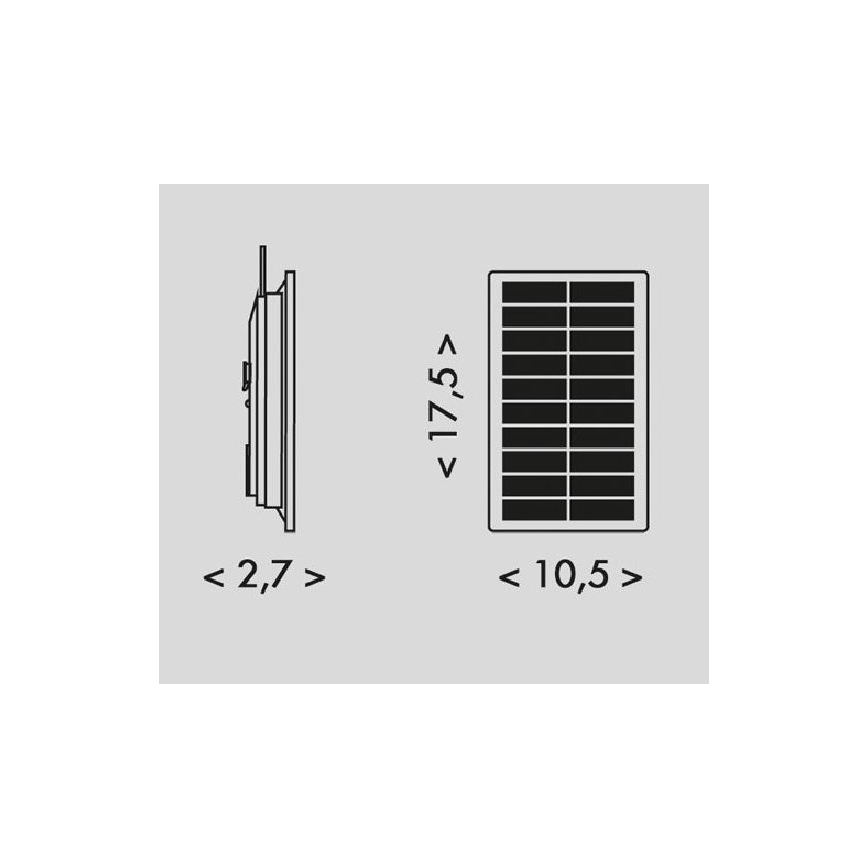 LED Solárny pásik 3,7V 2400 mAh 5 m IP65