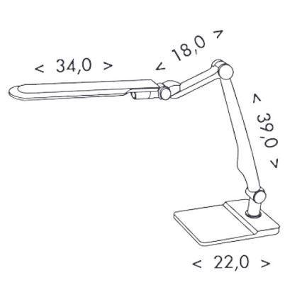 LED Stmievateľná stolná lampa MATRIX LED/10W/230V