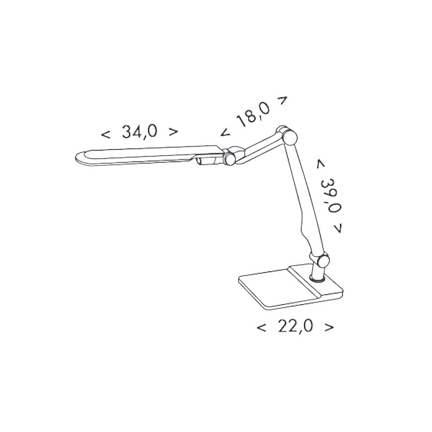 LED Stmievateľná stolná lampa MATRIX LED/10W/230V