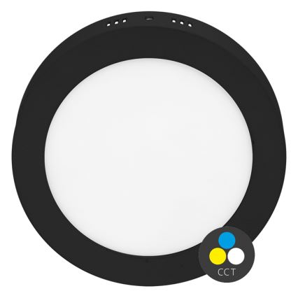 LED Stropné svietidlo LADA LED/25W/230V 3000/4000/6000K pr. 30 cm čierna