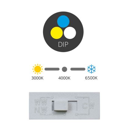 LED Podhľadové svietidlo TINA LED/12W/230V 3000/4000/6500K pr. 12 cm biela