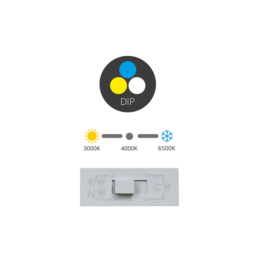 LED Podhľadové svietidlo TINA LED/12W/230V 3000/4000/6500K pr. 12 cm biela