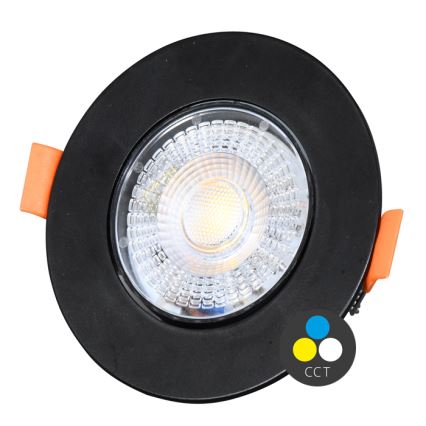 LED Stmievateľné podhľadové svietidlo ZITA LED/3/5/7W/230V 3000/4000/6000K pr. 9 cm čierna