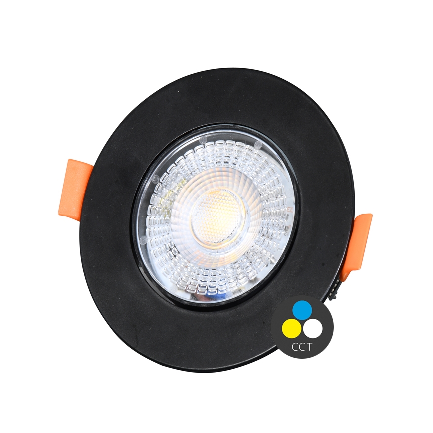 LED Stmievateľné podhľadové svietidlo ZITA LED/3/5/7W/230V 3000/4000/6000K pr. 9 cm čierna
