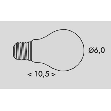 LED Žiarovka RETRO A60 E27/2,3W/230V 3000K 485lm