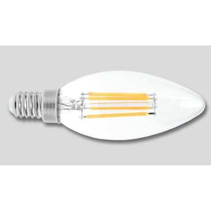 LED Žiarovka RETRO C37 E14/2W/230V 3000K 320lm