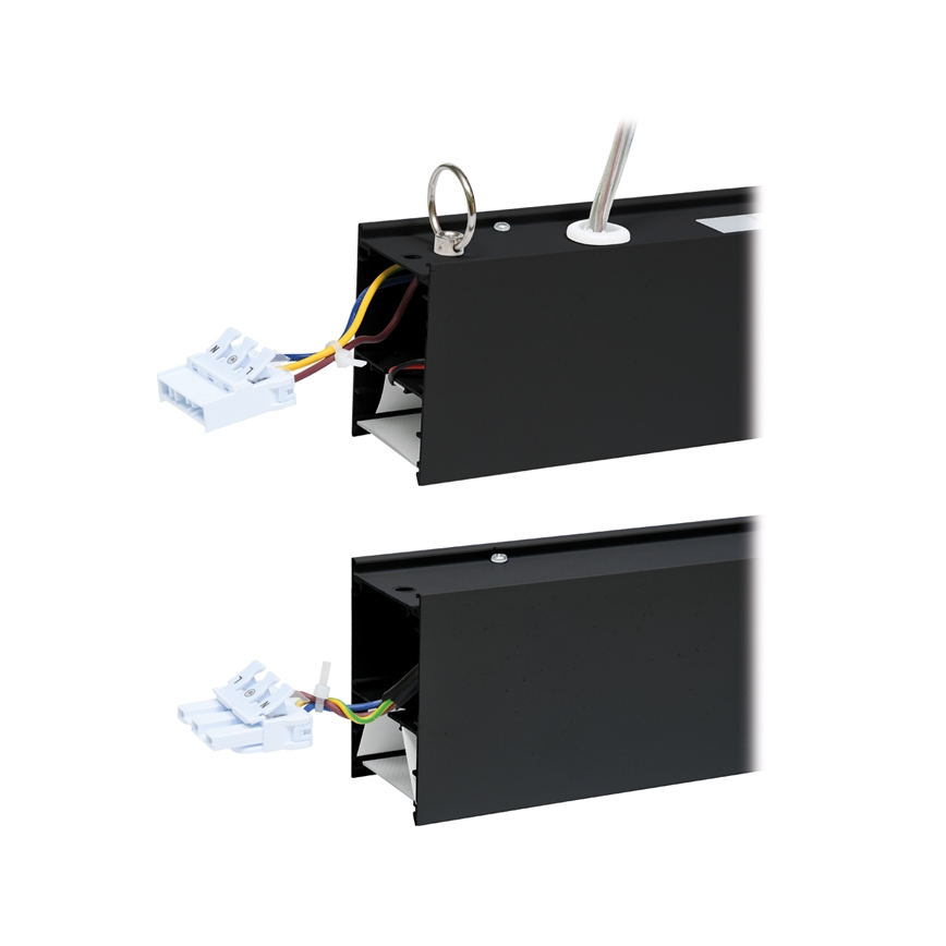 LED Stropné svietidlo DONAR LED/28W/230V 4000K 120 cm čierna
