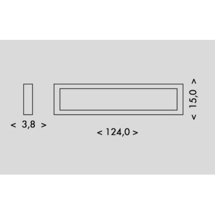 LED Stropné svietidlo PILO LED/36W/230V 4100K 124 cm biela