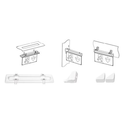 LED Núdzové svietidlo ALPHA LED/2,7W/230V 6000K 800 mAh