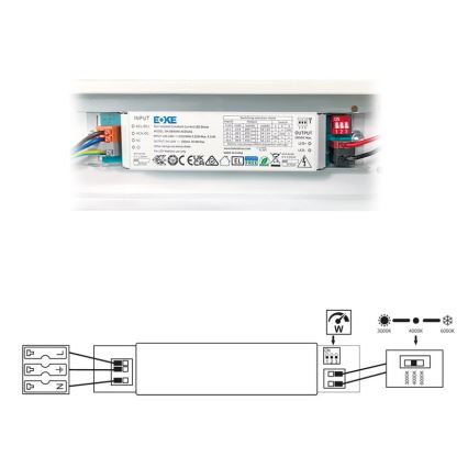 LED Žiarivkové svietidlo VELO LED/11/15/20W/230V 3000/4000/6000K 60 cm biela