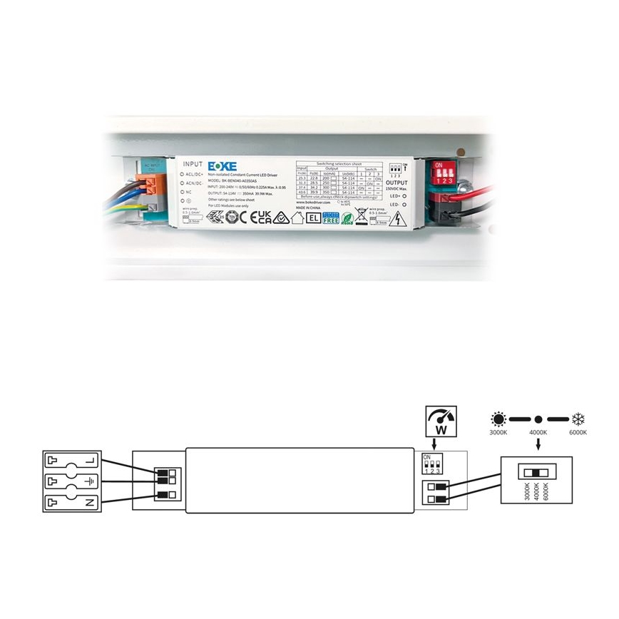 LED Žiarivkové svietidlo VELO LED/11/15/20W/230V 3000/4000/6000K 60 cm biela