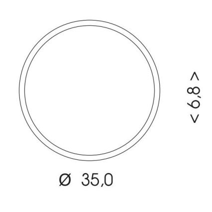 LED Vonkajšie stropné svietidlo MARTIN LED/25W/230V 3000/4000K pr. 35 cm IP65 biela