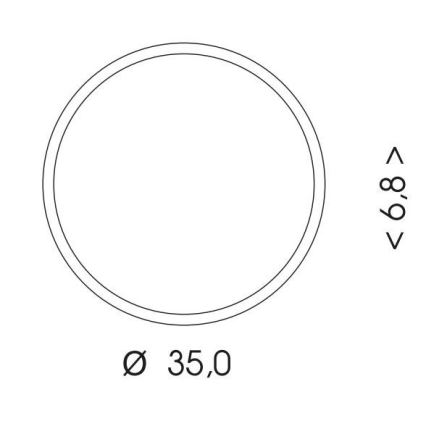 LED Vonkajšie stropné svietidlo MARTIN LED/25W/230V 3000/4000K pr. 35 cm IP65 čierna