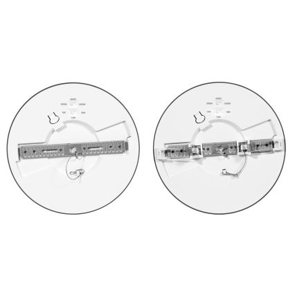 LED Stmievateľné podhľadové svietidlo so senzorom LEXA LED/6/12/18W/230V 3000/4000/6000K pr. 22,5 cm čierna