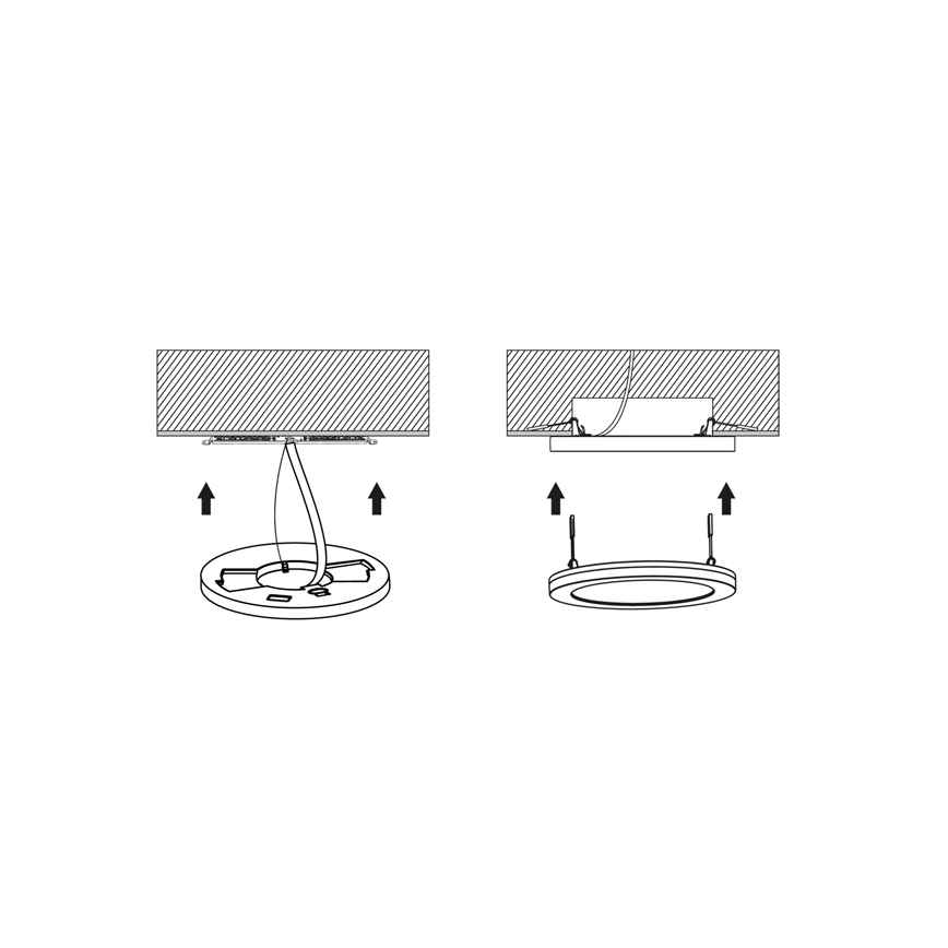 LED Stmievateľné podhľadové svietidlo so senzorom LEXA LED/12/18/24W/230V 3000/4000/6000K pr. 30 cm biela