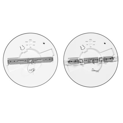 LED Stmievateľné podhľadové svietidlo so senzorom LEXA LED/12/18/24W/230V 3000/4000/6000K pr. 30 cm čierna