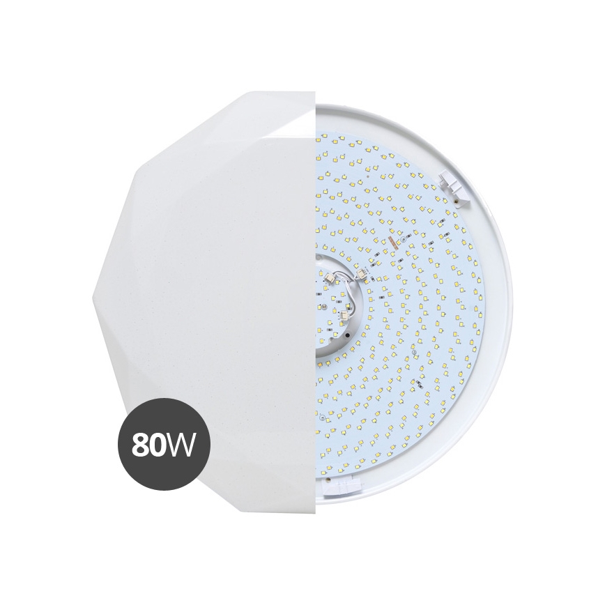 LED Stmievateľné stropné svietidlo DIAMANT LED/80W/230V + diaľkové ovládanie