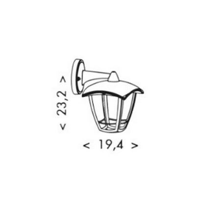 LED Vonkajšia nástenná lampa VERONA LED/8W/230V IP44
