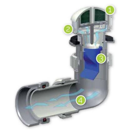 EcoStep 30011 - Bezvodný pisoár P1.1 keramika/biela