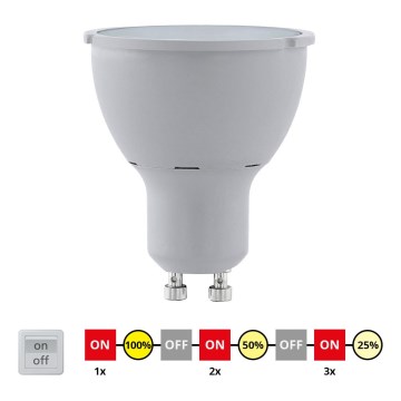 EGLO 11542 - LED Žiarovka stmievateľná GU10/5W/230V - STEPDIMMING neutrálne EGLO 11542 - LED Žiarovka stmievateľná GU10/5W/230V - STEPDIMMING neutrálne