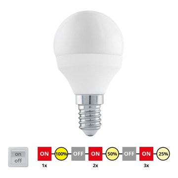 EGLO 11584 - LED Žiarovka stmievateľná E14/6W/230V - STEPDIMMING neutrálne EGLO 11584 - LED Žiarovka stmievateľná E14/6W/230V - STEPDIMMING neutrálne