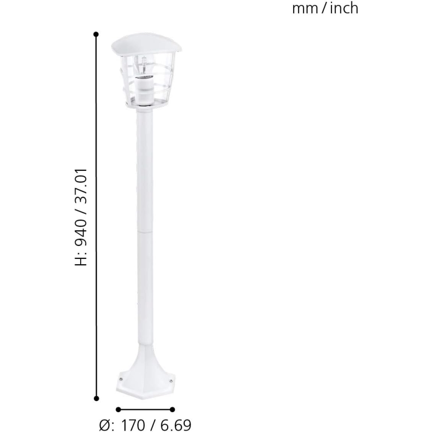 Eglo 18799 - LED vonkajšie svietidlo ALORIA 1xE27/8,5W/230V IP44 biele