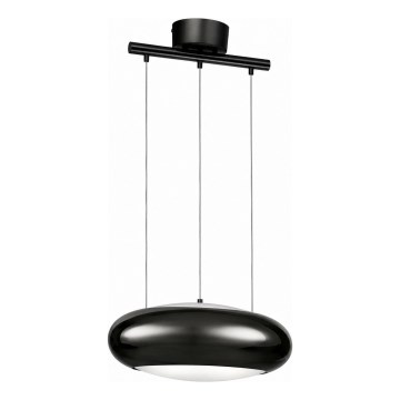 Eglo 18912 - Závesný luster CARSICO 1xE27/60W/230V čierny chróm