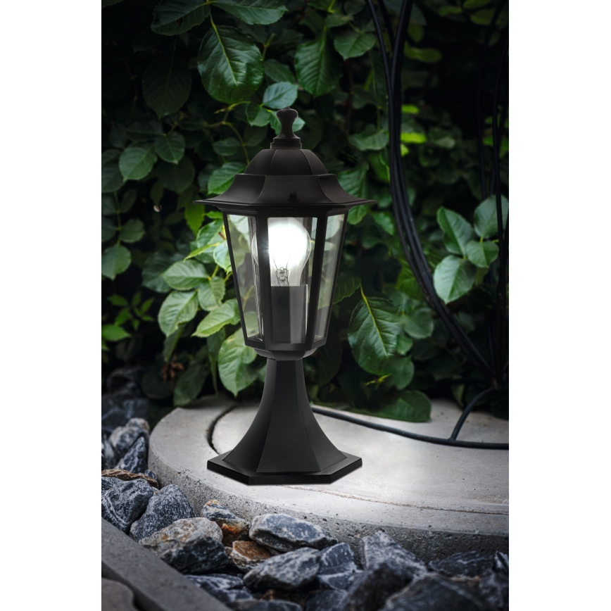 Eglo - Vonkajšia lampa 1xE27/60W čierna IP44